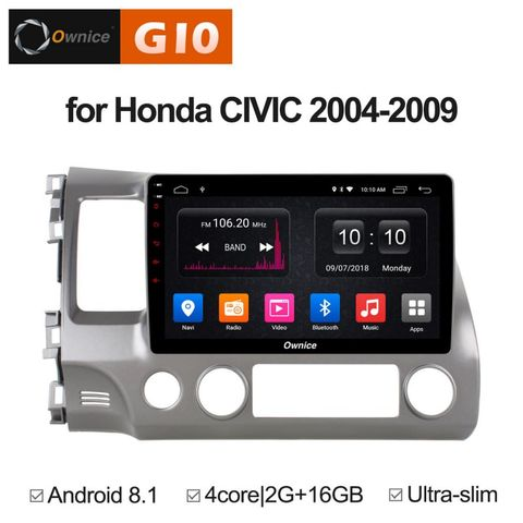 Ownice G10 S1647E  Honda Civic 8 (Android 8.1)